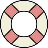 lifebuoy color icon vector
