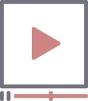 video, play, education, online training color icon vector