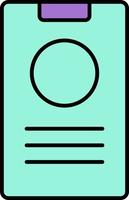 device, smartphone color icon vector