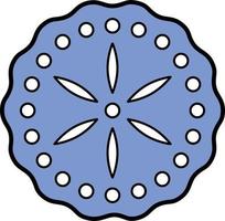 Pie color icon vector
