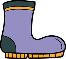 Boot color icon vector