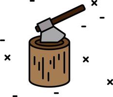 chop, log color icon vector