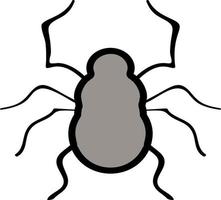 Spider color icon vector