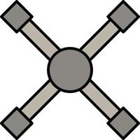 tire iron, maintenance color icon vector