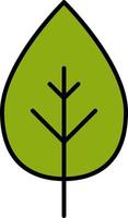 leaf color icon vector