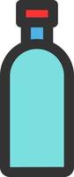 bottle color icon vector