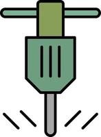 drill, way color icon vector