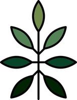 leaf color icon vector