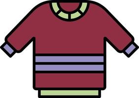 Sweater color icon vector