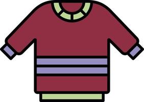 Sweater color icon vector