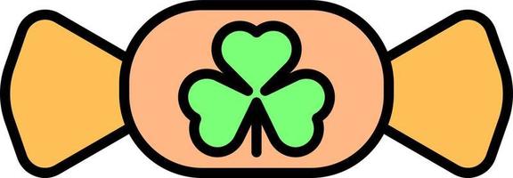 Shamrock Candy color icon vector