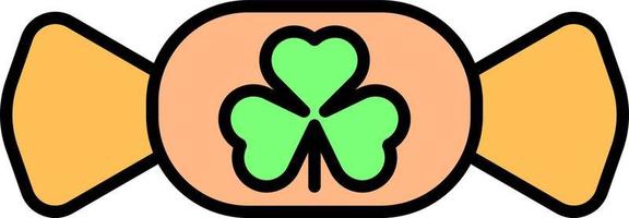 Shamrock Candy color icon vector