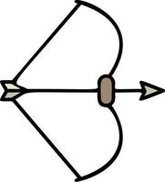 Bow, archer color icon vector