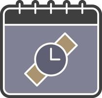 Calendar, time color icon vector