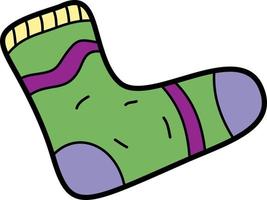 Sock color icon vector