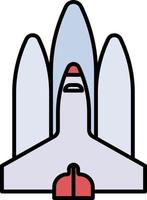 shuttle, space color icon vector