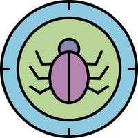 antivirus, bug color icon vector