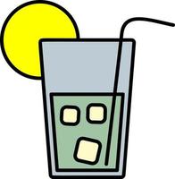 Cold Drink color icon vector