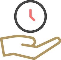arm, time, save color icon vector