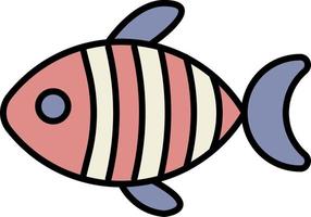 fish color icon vector