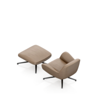 sillón isométrico aislado 3d render png