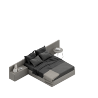 isometrico Camera da letto 3d rendere png