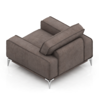 Isometric Armchair Isolated 3D render png