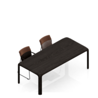 rendu 3d de l'ensemble de table isométrique png