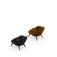 fauteuil isométrique rendu 3d isolé png