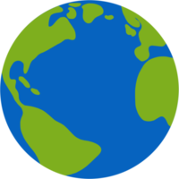 esboço de mapa do mundo à mão livre no globo. png
