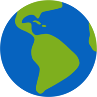 bosquejo del mapa del mundo a mano alzada en el globo. png