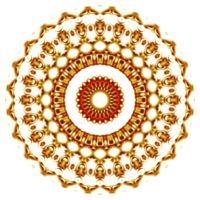 flor mandala patrón ornamento png