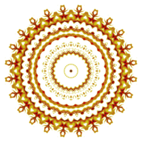 ornement de motif de mandala de fleurs png