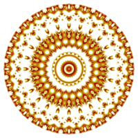 flor mandala patrón ornamento png