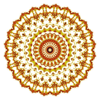 ornement de motif de mandala de fleurs png