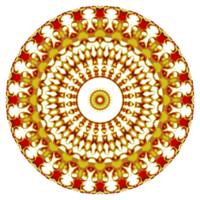 flor mandala patrón ornamento png