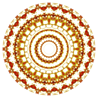 flor mandala patrón ornamento png