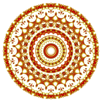 flor mandala patrón ornamento png