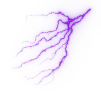 fulmine, elettrico fulmine sciopero durante notte tempesta, impatto, crepa, magico energia veloce png