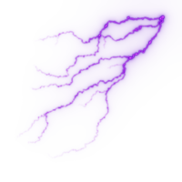 fulmine, elettrico fulmine sciopero durante notte tempesta, impatto, crepa, magico energia veloce png