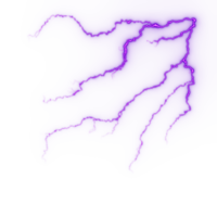 relámpago, golpe de rayo eléctrico durante la tormenta nocturna, impacto, grieta, destello de energía mágica png