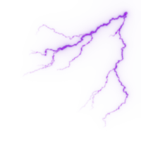 bliksem, elektrisch blikseminslag staking gedurende nacht storm, invloed, scheur, magisch energie flash png