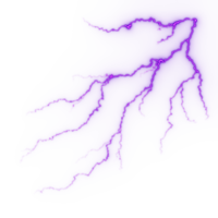 relámpago, golpe de rayo eléctrico durante la tormenta nocturna, impacto, grieta, destello de energía mágica png