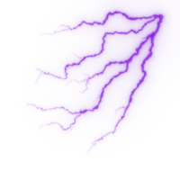 relámpago, golpe de rayo eléctrico durante la tormenta nocturna, impacto, grieta, destello de energía mágica png