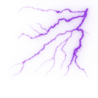 relámpago, golpe de rayo eléctrico durante la tormenta nocturna, impacto, grieta, destello de energía mágica png