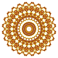 ornement de motif de mandala de fleurs png