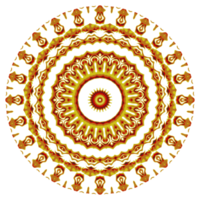 ornement de motif de mandala de fleurs png