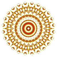 flor mandala patrón ornamento png