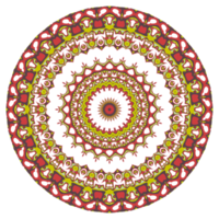 flor mandala patrón ornamento png