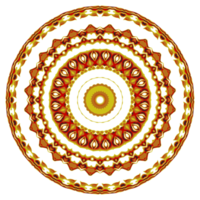 ornement de motif de mandala de fleurs png